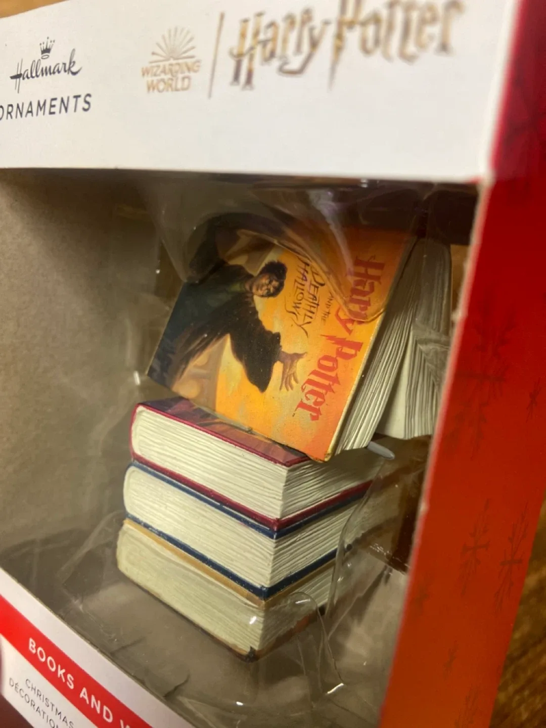 NEW: Hallmark Harry Potter Books and Wand Ornament image indicator(4)