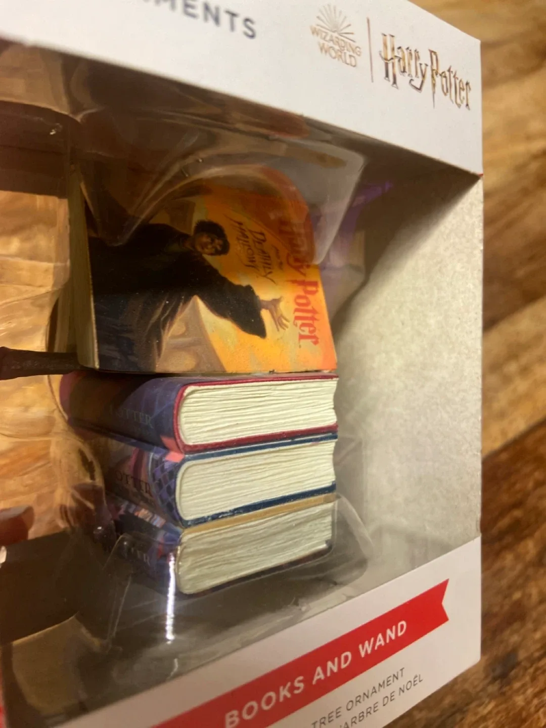 NEW: Hallmark Harry Potter Books and Wand Ornament image indicator(6)