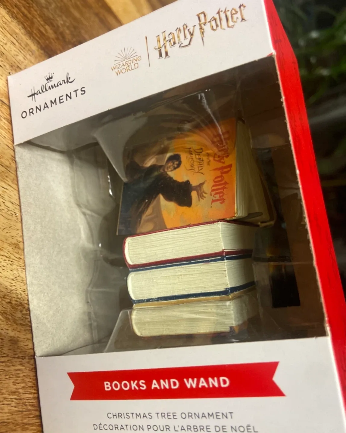 NEW: Hallmark Harry Potter Books and Wand Ornament image indicator(3)