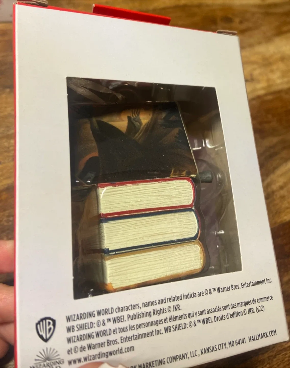 NEW: Hallmark Harry Potter Books and Wand Ornament image indicator(10)