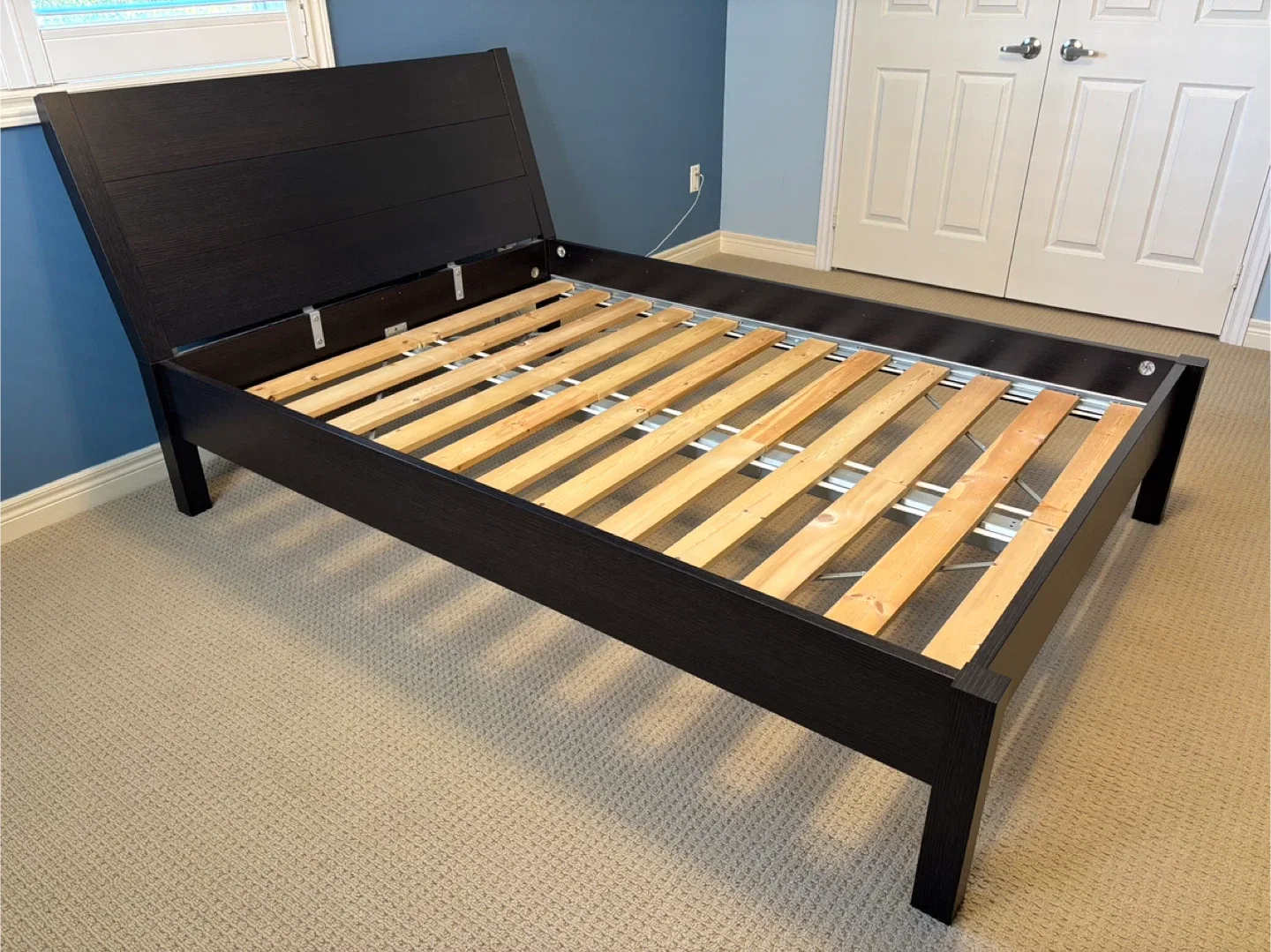 Ikea Dark Brown Bed Frame (Double) image indicator(2)