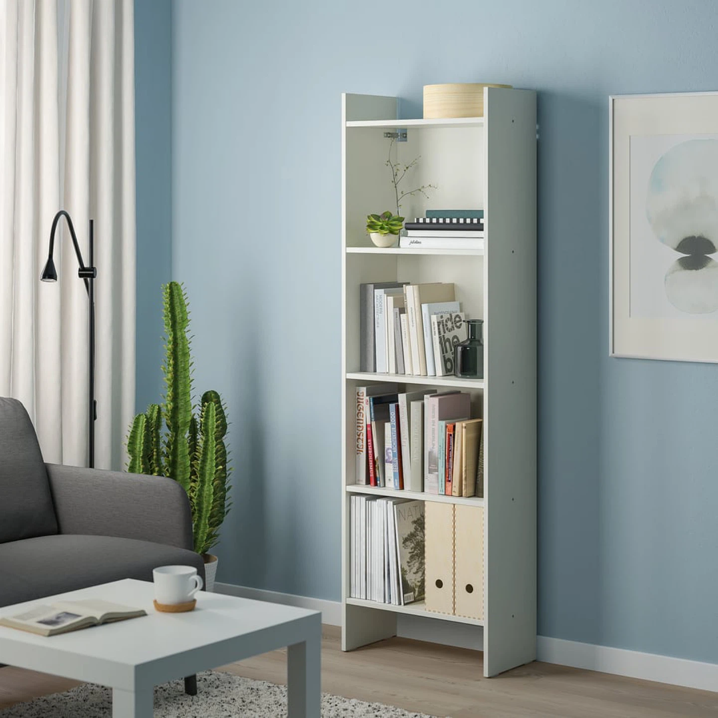 IKEA BAGGEBO White Bookcase - 50x25x160 cm - photo 3