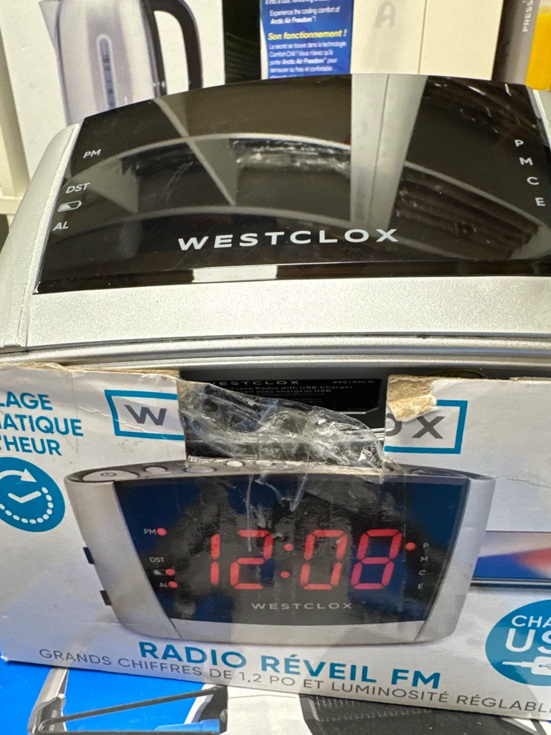 Westclox Radio Réveil FM Clock image indicator(2)