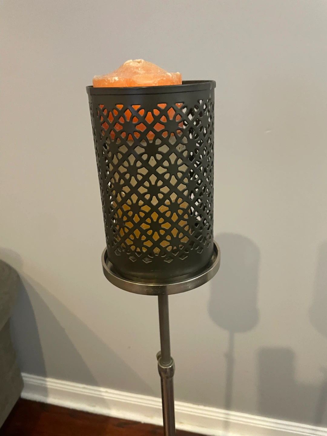 Silver Metal Candle Stand - photo 3