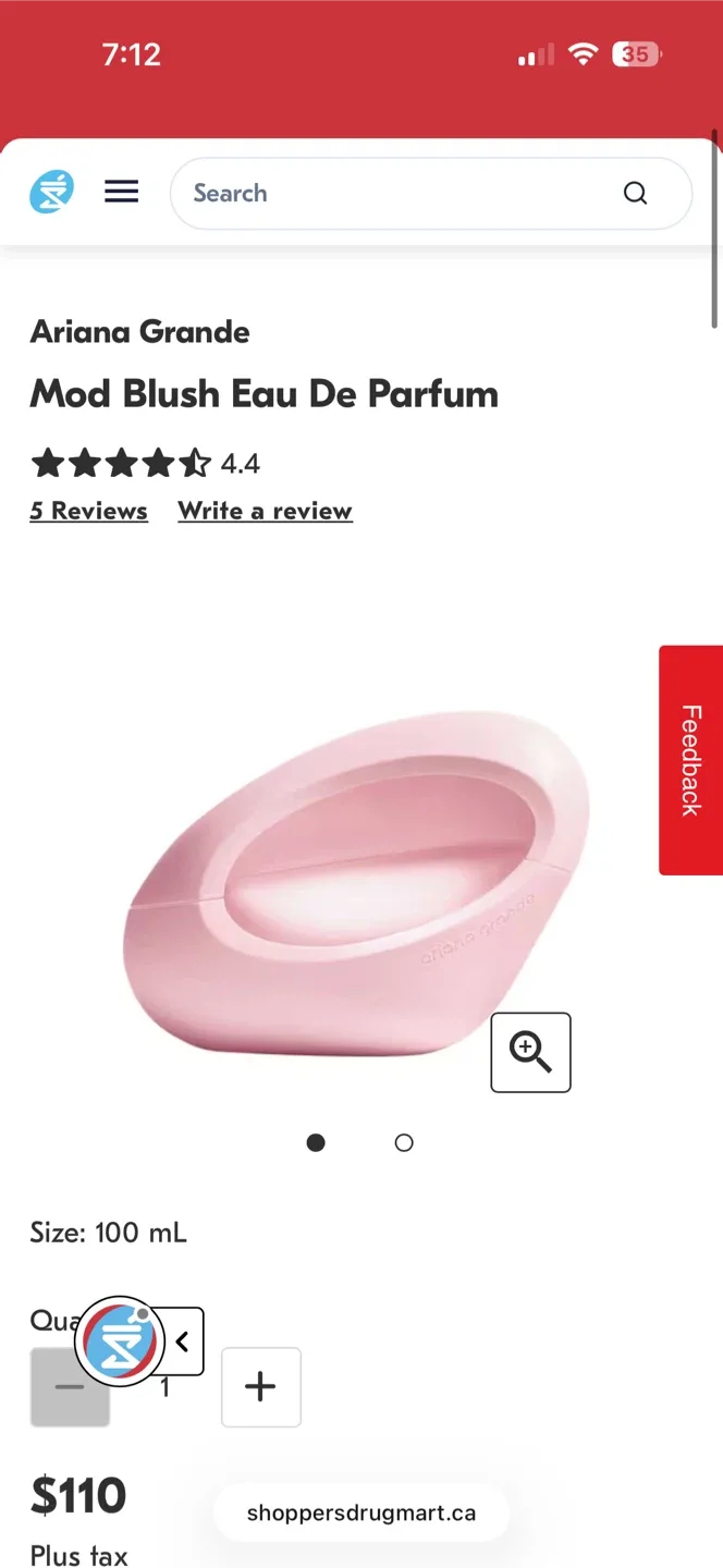 Ariana Grande Mod Blush Eau De Parfum 100ml thumbnail