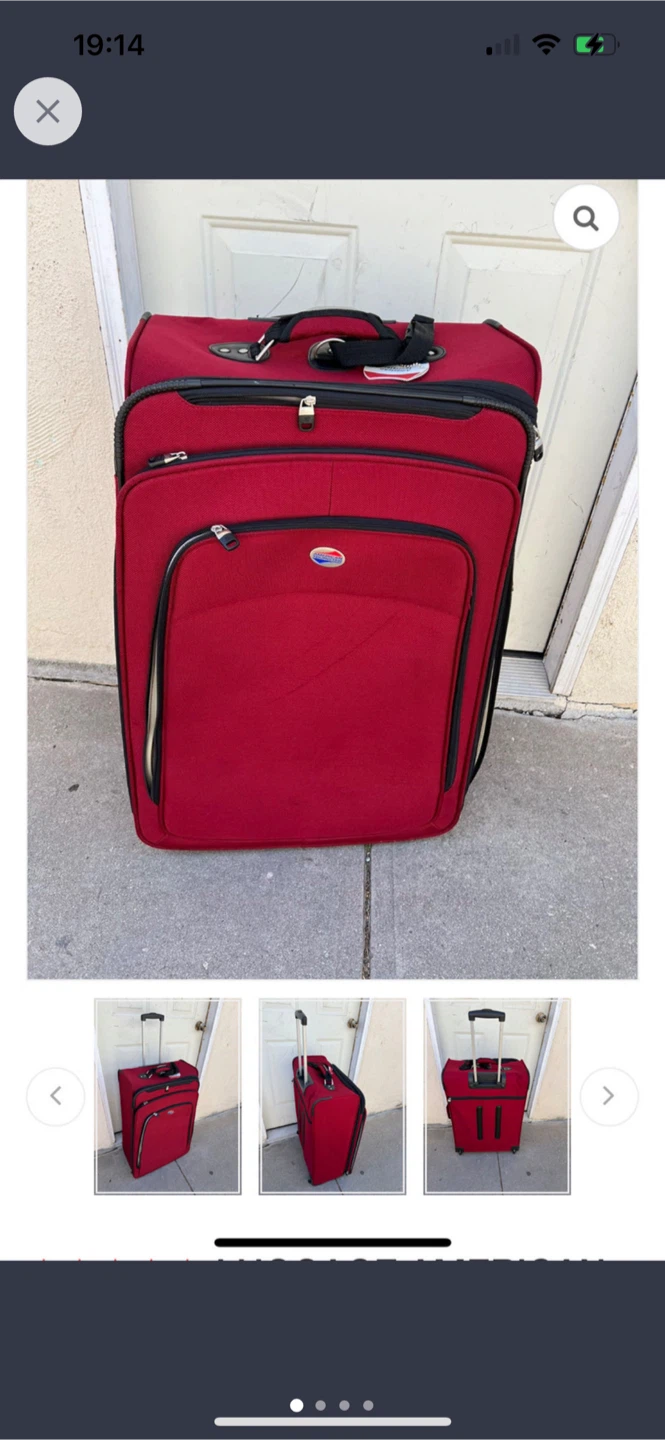 Carry on American Tourists Wheeled Suitcase