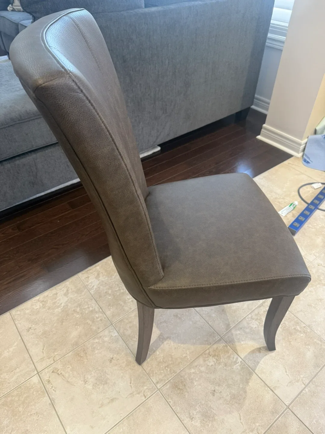 Brown bar stool chair thumbnail