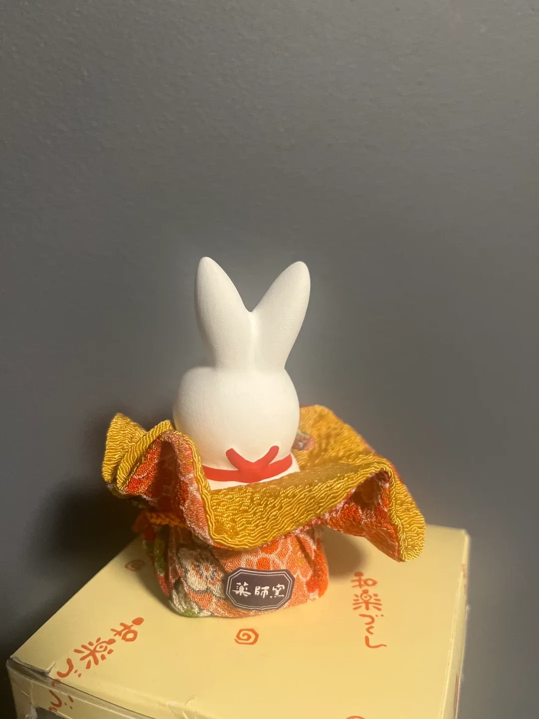 Japanese Yakushi Kiln Lucky Bag Rabbit Ceramic Ornament image indicator(2)