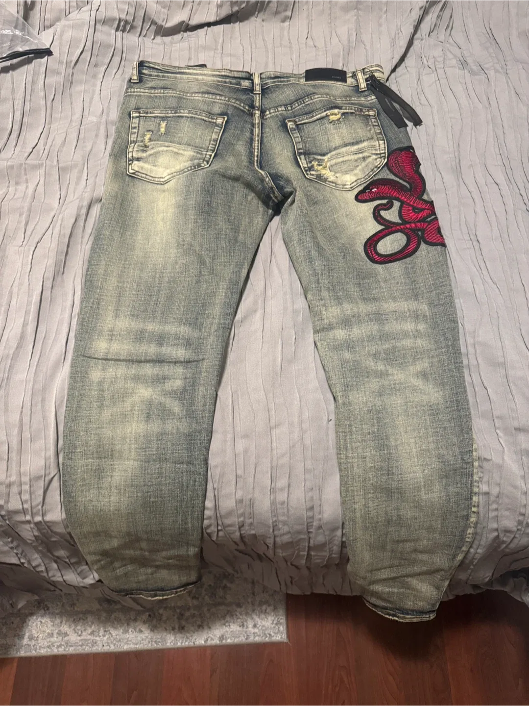 New AMIRI Distressed Denim Jeans image indicator(2)