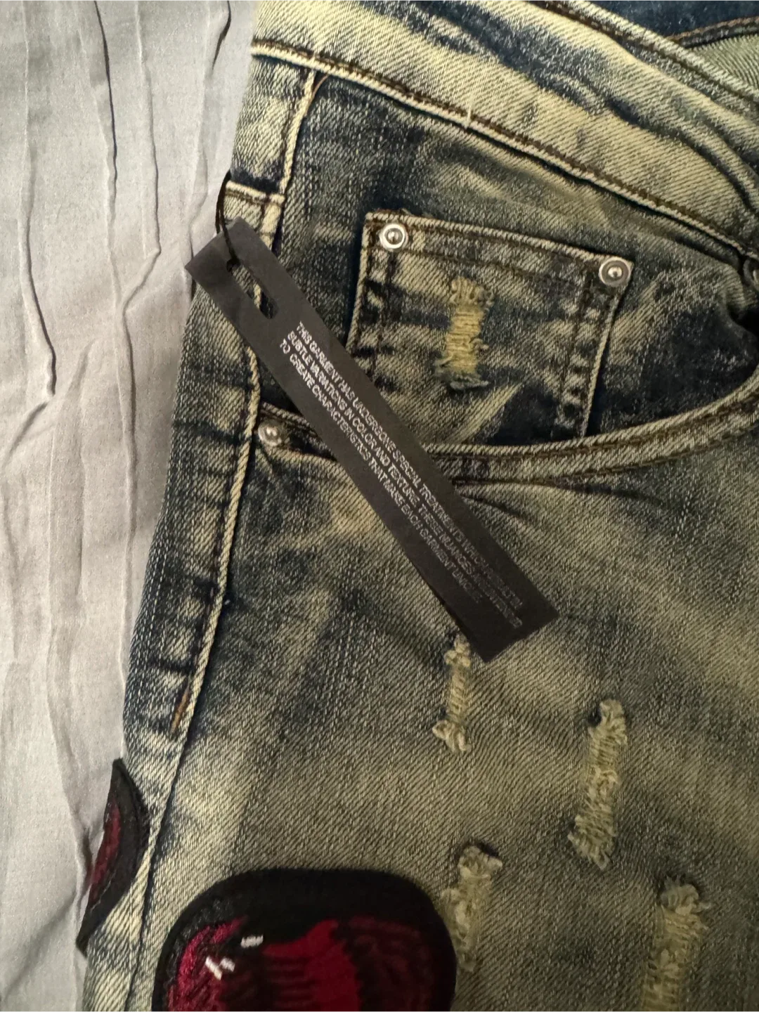 New AMIRI Distressed Denim Jeans image indicator(4)
