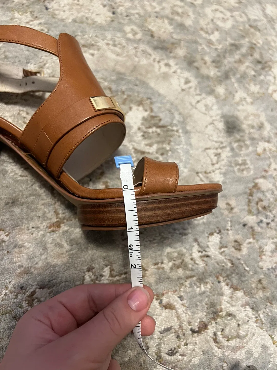 Michael Kors Brown Leather Heels - Size 7 image indicator(10)