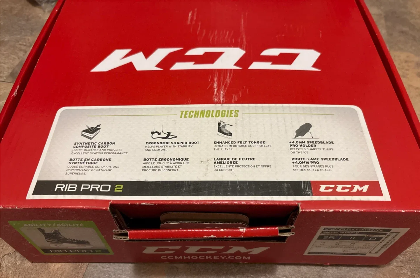 CCM Rib Pro 2 Senior Ice Skates - Size 8 (US 9.5) image indicator(4)