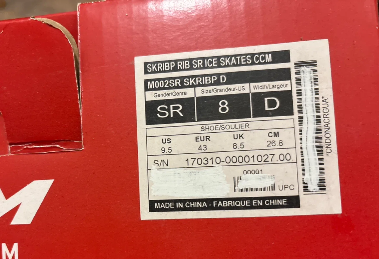 CCM Rib Pro 2 Senior Ice Skates - Size 8 (US 9.5) image indicator(5)