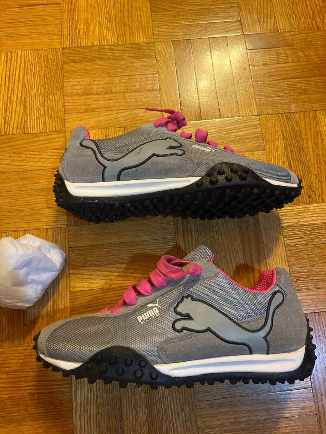 Puma Running Shoes Grey/Pink thumbnail