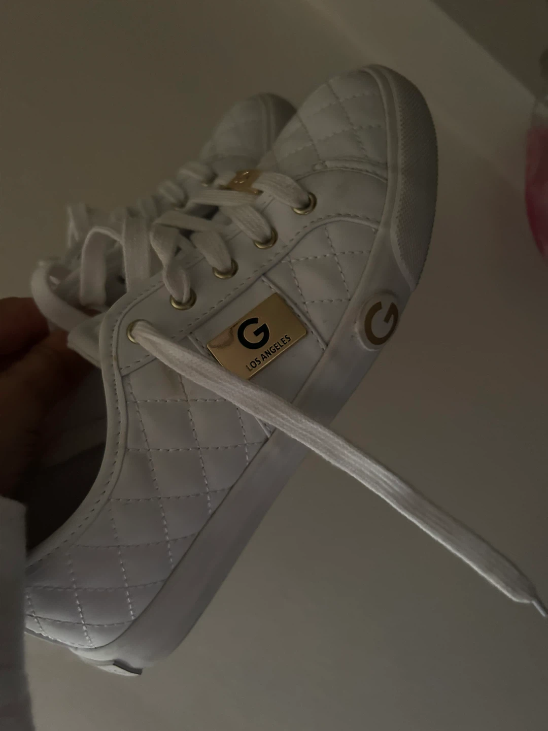 G by Guess White Quilted Sneakers - Size 7 - photo 2