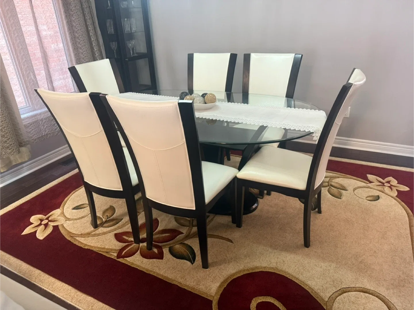 Red & Beige Floral Area Rug – 5x8 ft (Arizona Collection) thumbnail