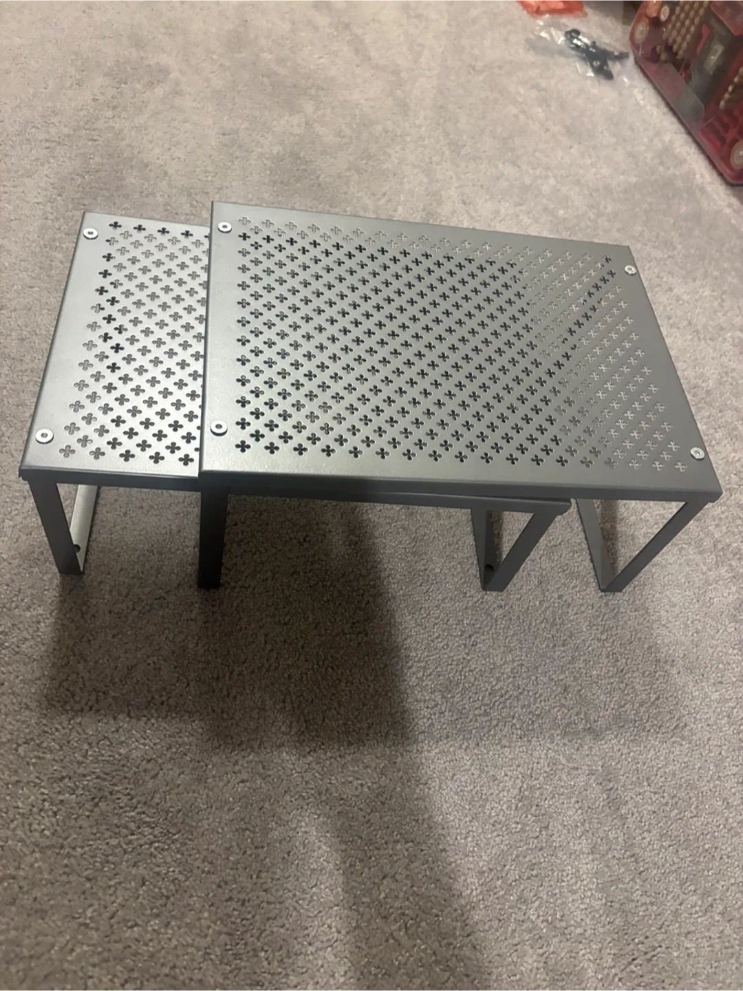 Adjustable Metal Shelf Organizer- set of 2 image indicator(4)