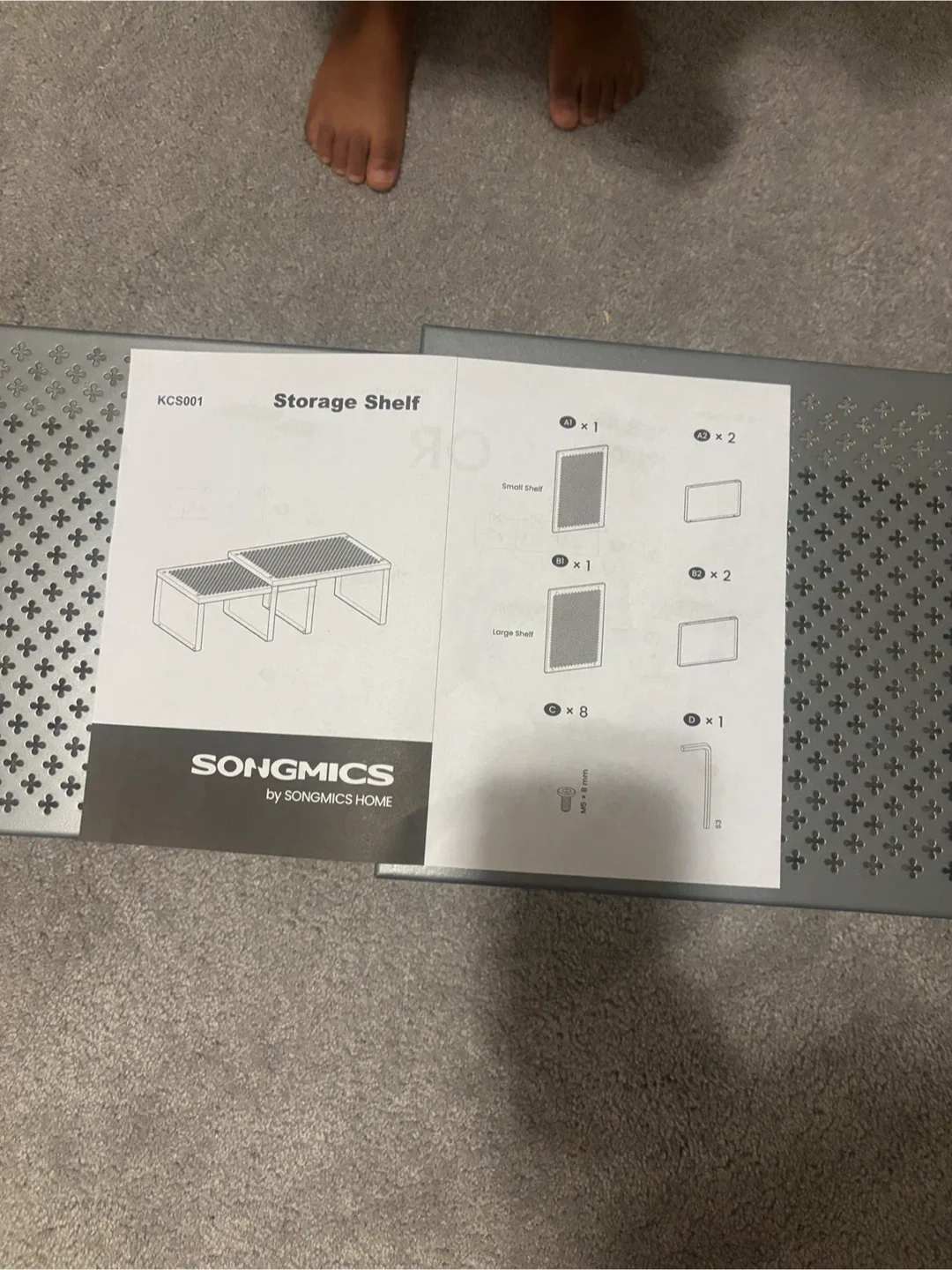 Adjustable Metal Shelf Organizer- set of 2 image indicator(9)