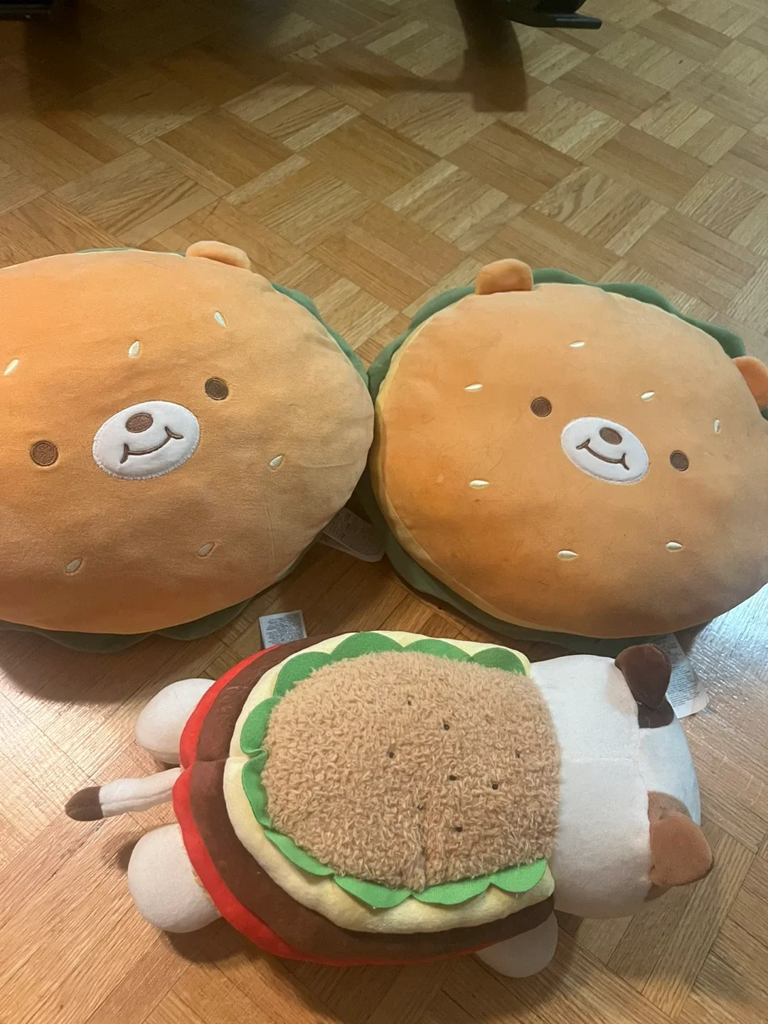 Burger Bear & Burger Cat Plush Toys image indicator(2)