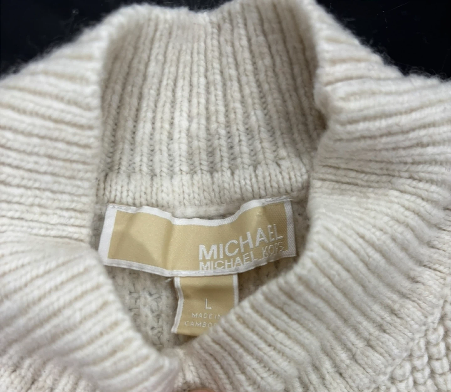 Michael Kors White Fringe Sweater - Size L - photo 4