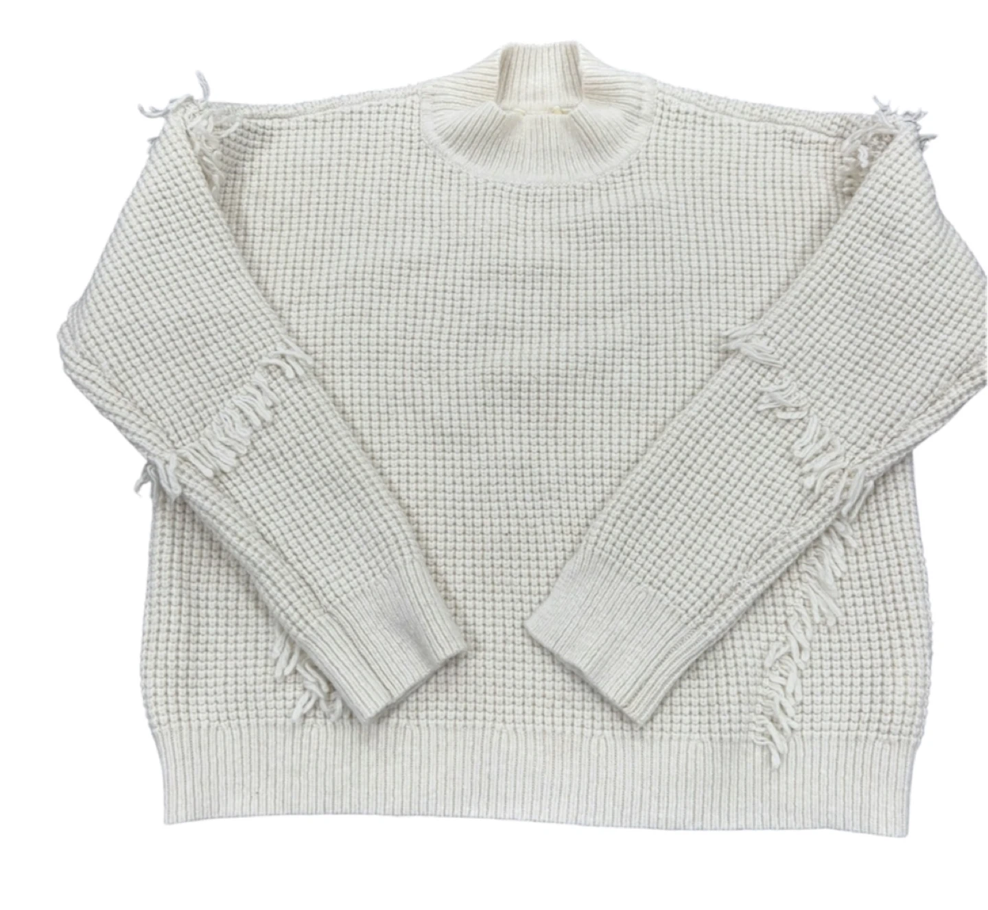 Michael Kors White Fringe Sweater - Size L - photo 2