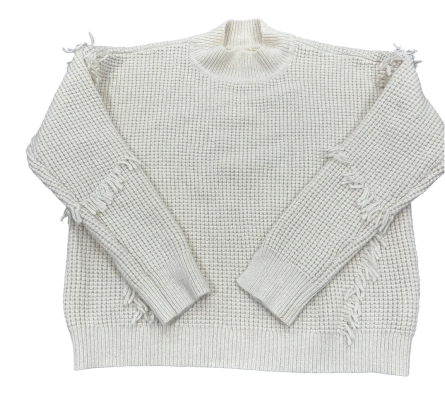 Michael Kors White Fringe Sweater - Size L