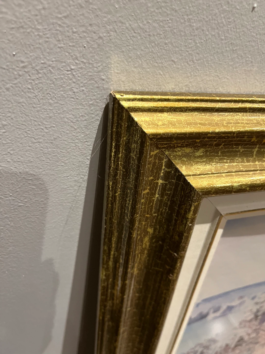 Framed House Print with Gold Frame 26.5X22.5 inches - photo 5