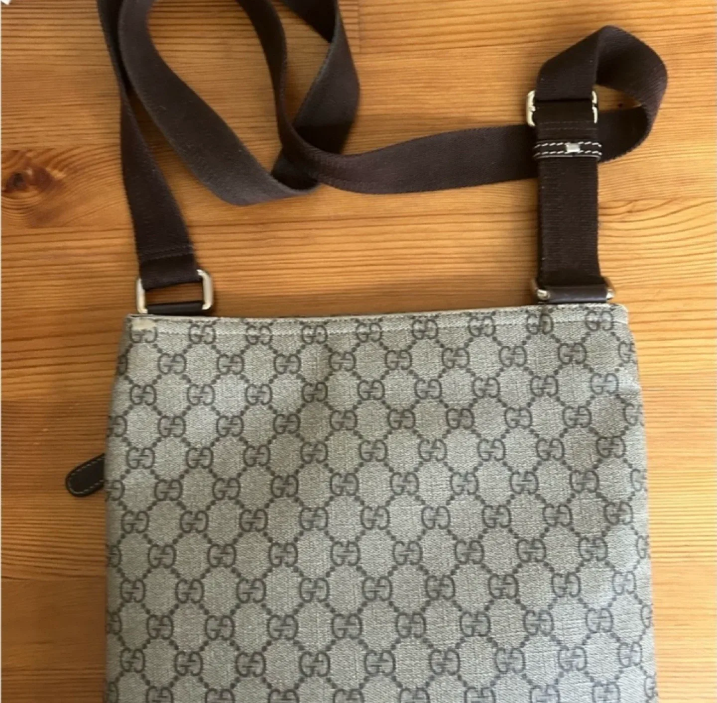 💯AUTHENTIC GUCCI MONOGRAM CROSSBODY BAG image indicator(5)