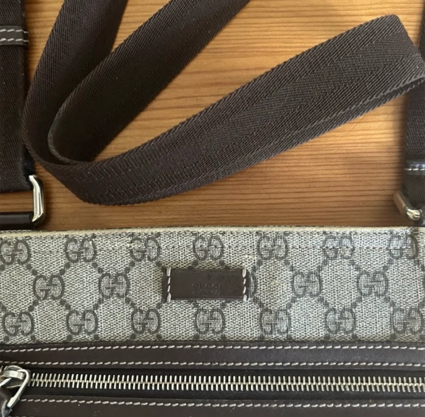 💯AUTHENTIC GUCCI MONOGRAM CROSSBODY BAG image indicator(4)