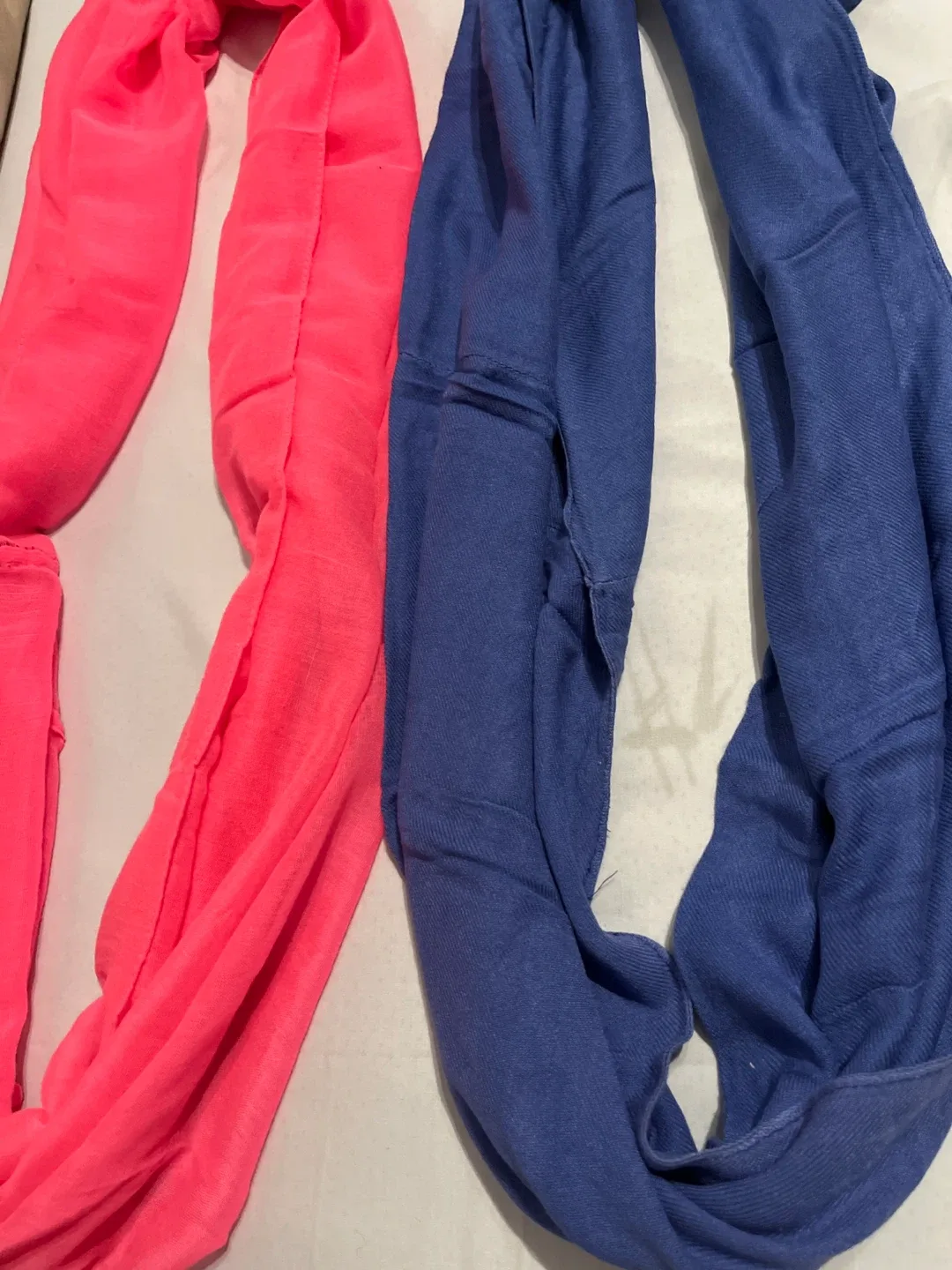 Two Infinity Scarves - Pink & Blue image indicator(2)