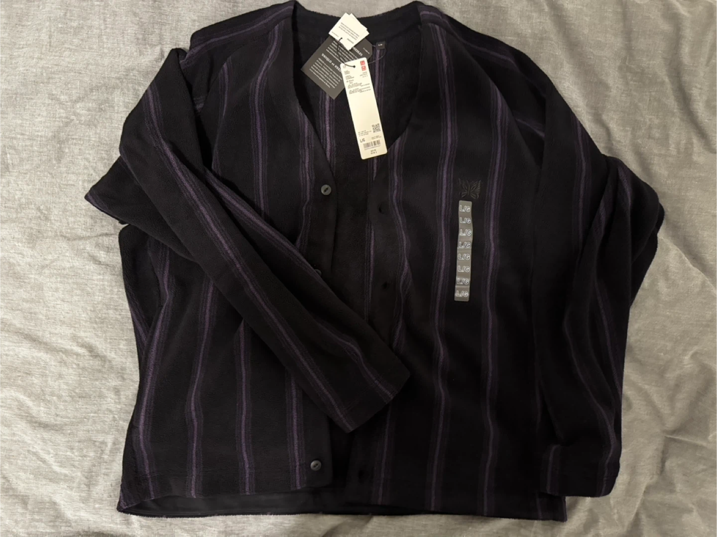 Uniqlo x Needles Cardigan - Black, Size L