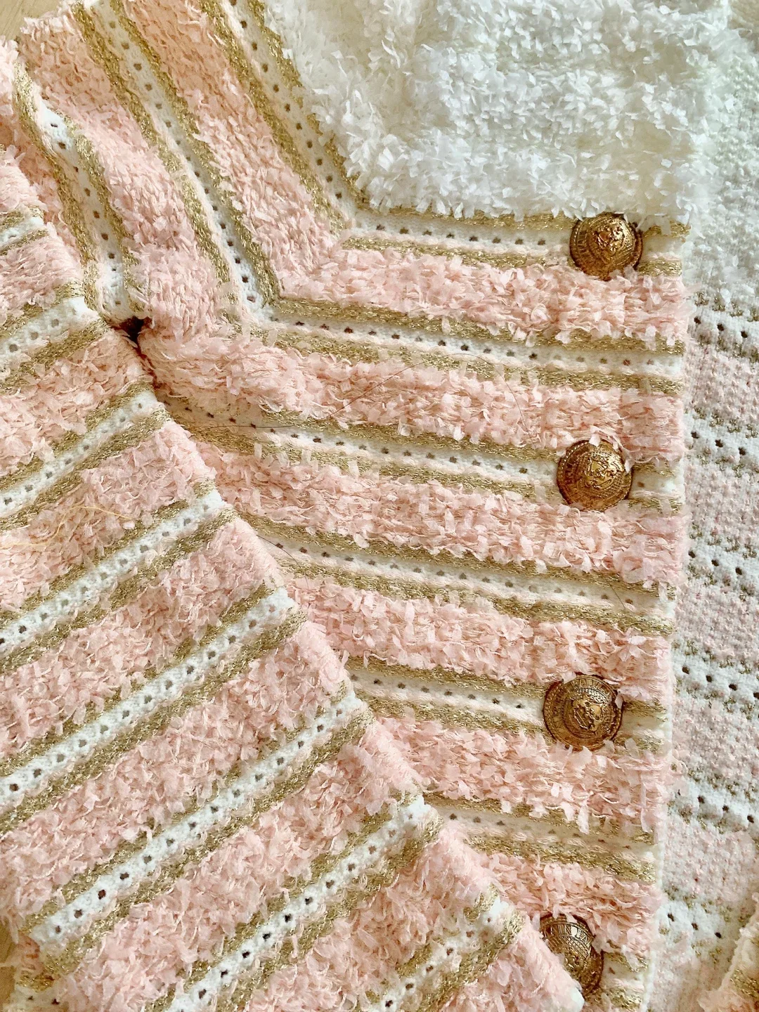 New Pink & Gold Tweed Jacket image indicator(3)