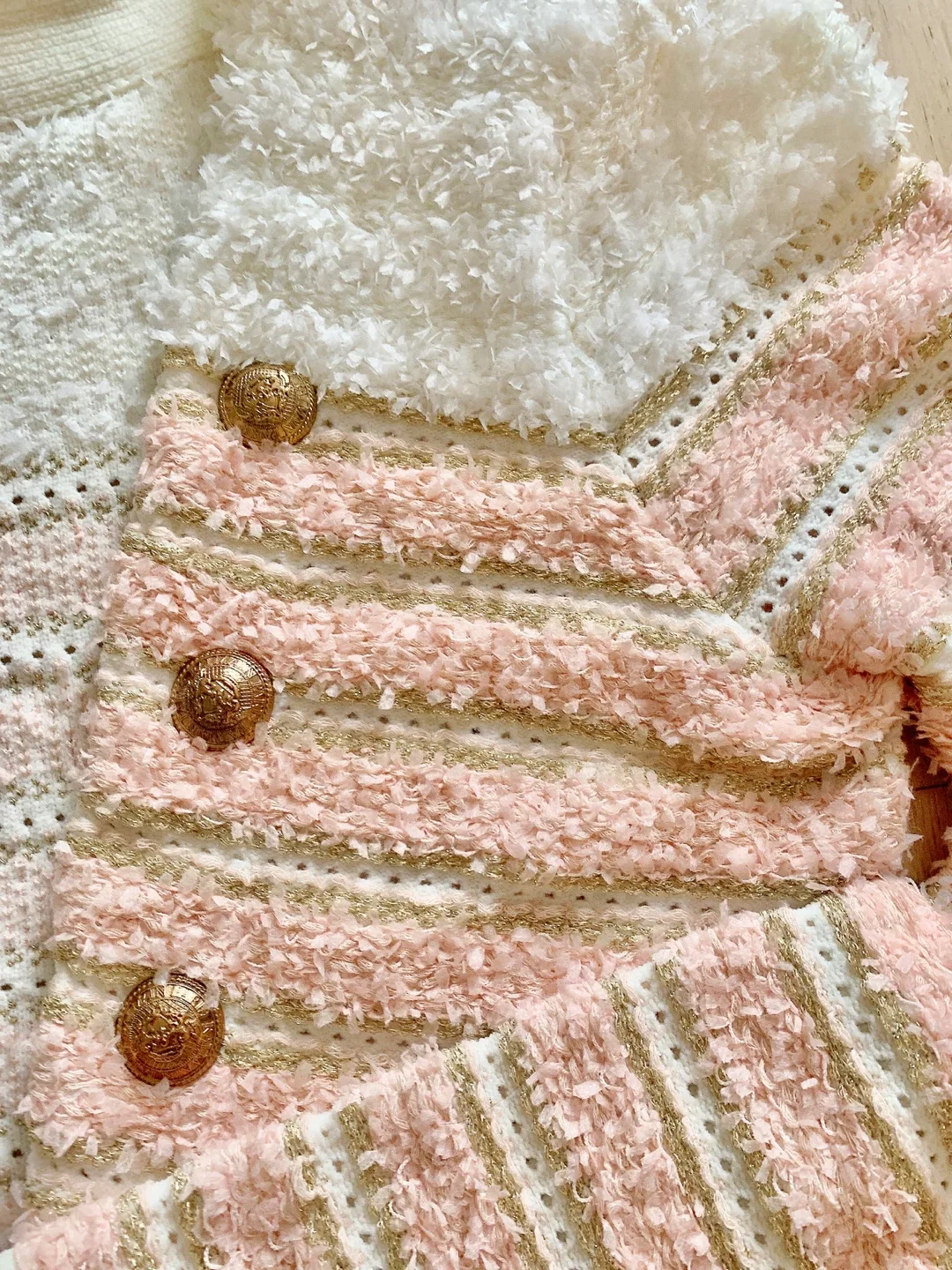 New Pink & Gold Tweed Jacket image indicator(4)