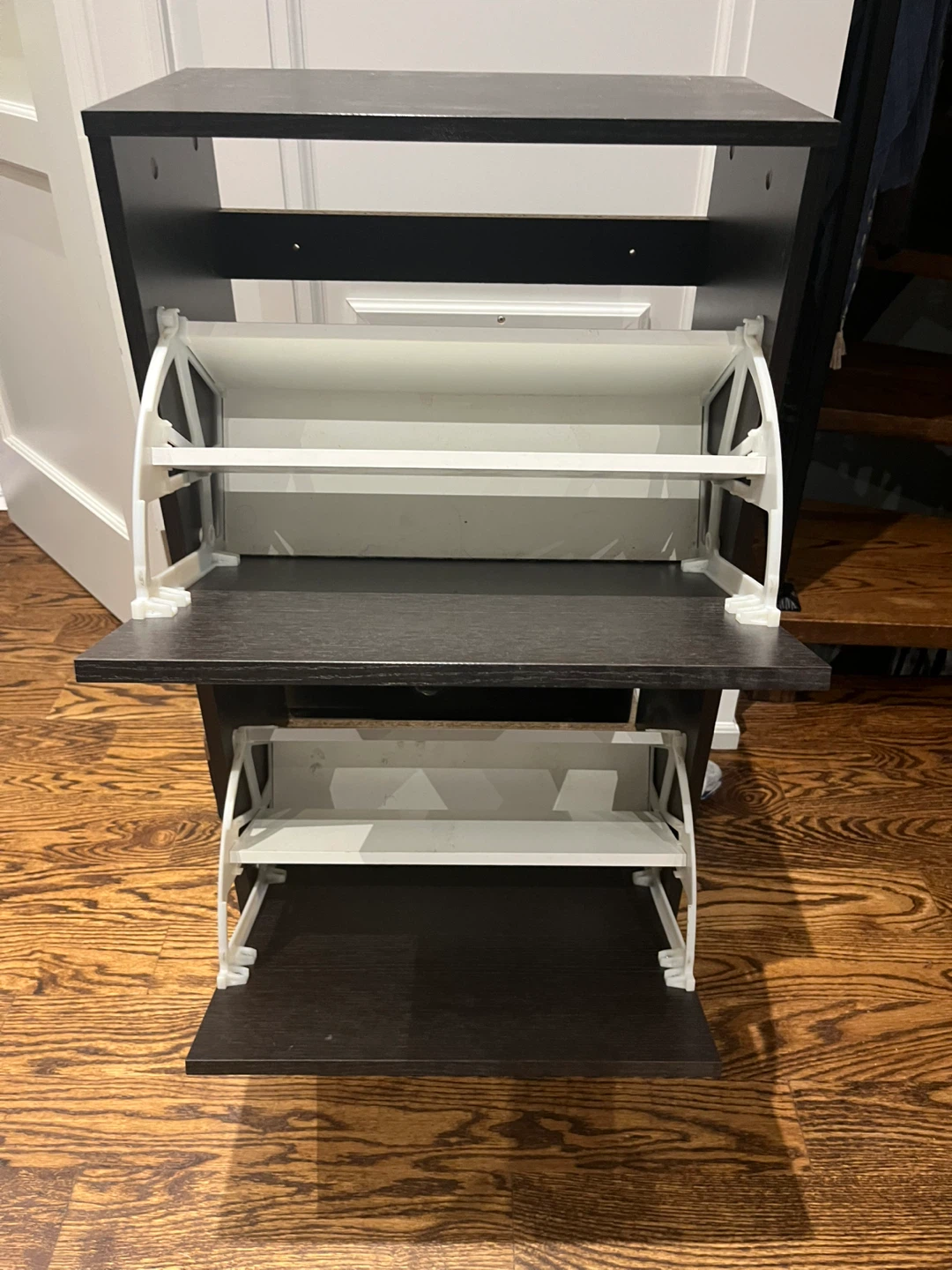 Dark Brown Shoe Cabinet