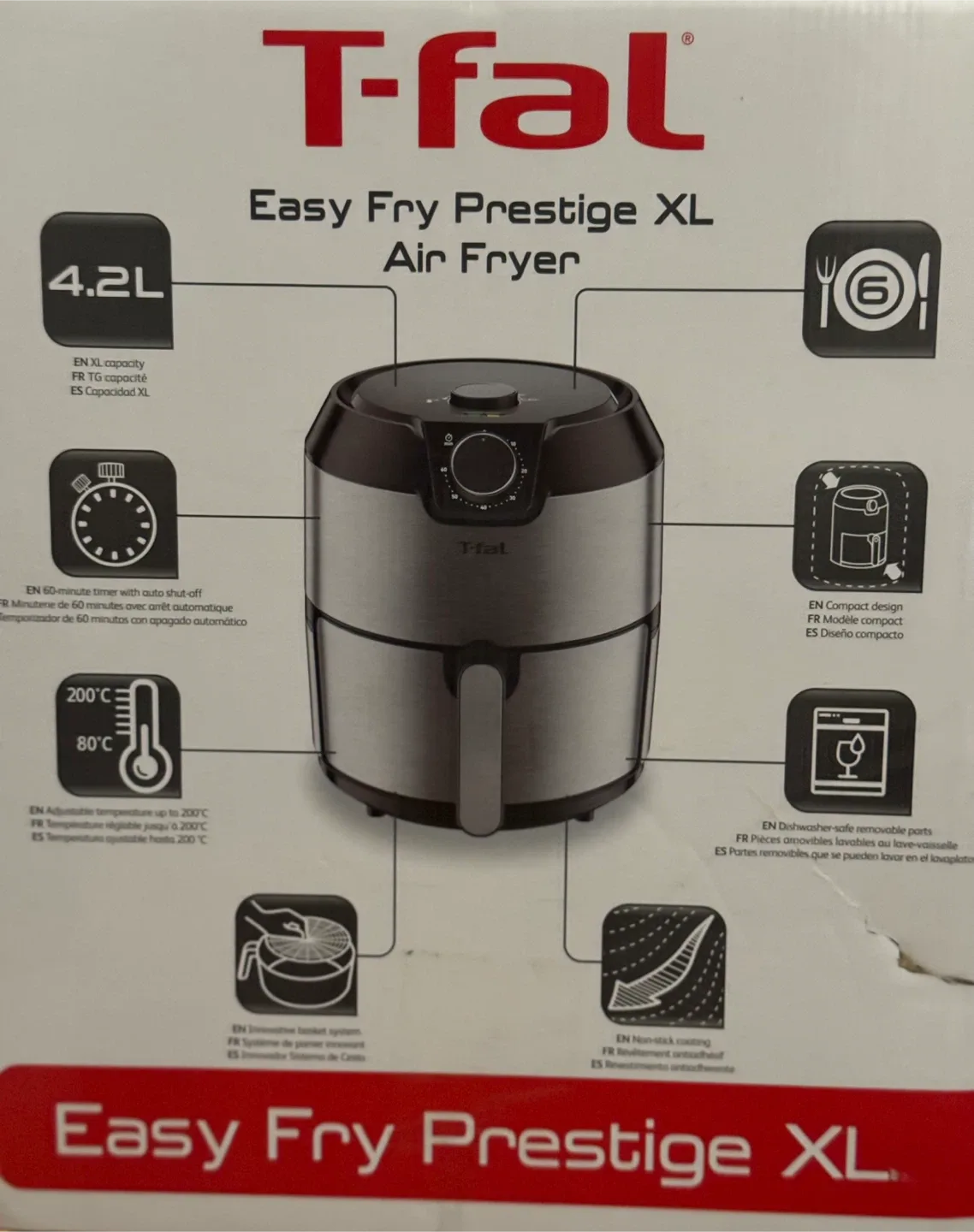 T-fal Easy Fry Prestige XL Air Fryer - Like New! image indicator(2)