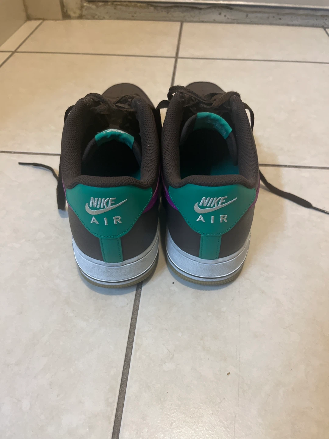 Nike Air Force 1 Brown/Purple Size 11.5 - photo 2