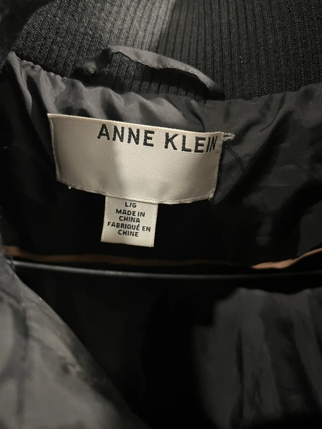 Anne Klein Black Puffer Coat - Size L image indicator(2)