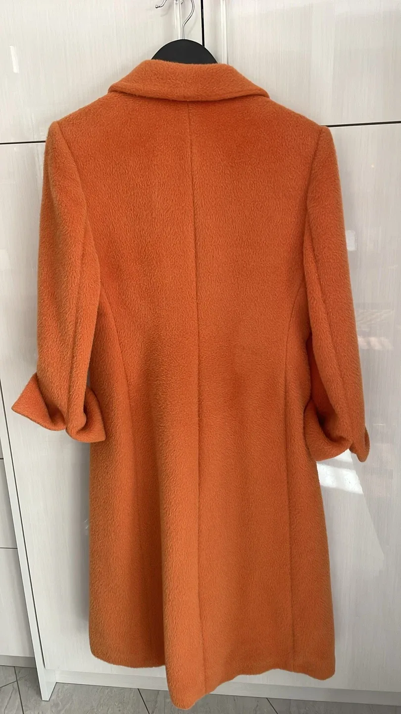 Con Lei Italian Alpaca Coat - Orange image indicator(4)