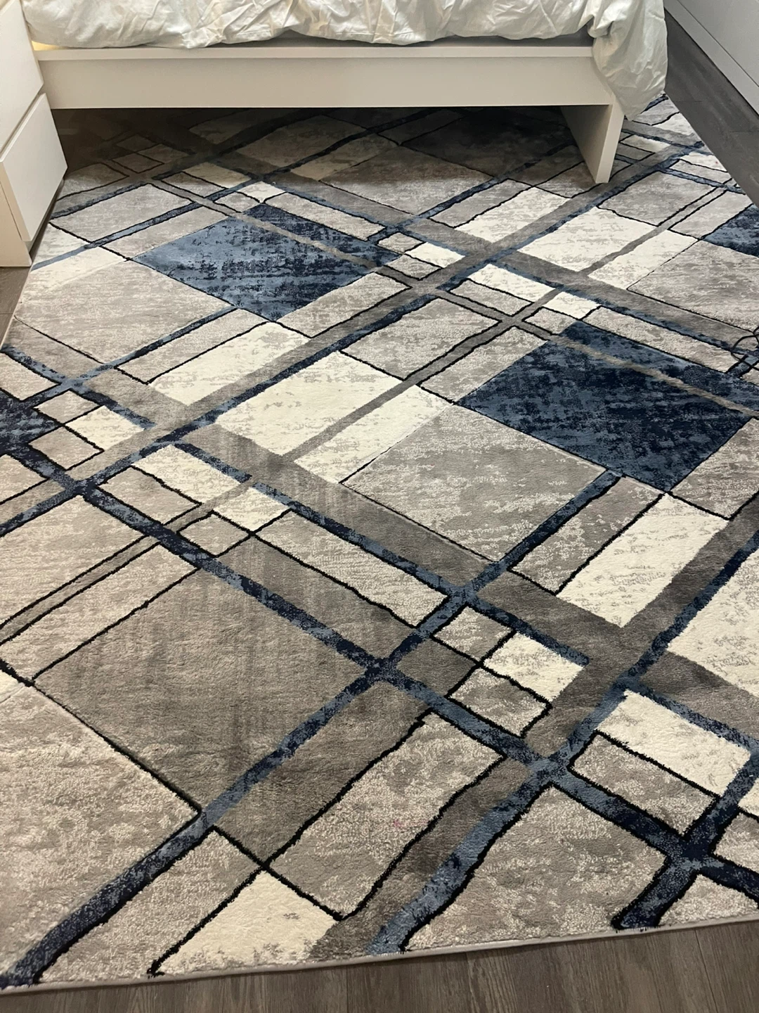 IDAS Ibiza Carving Grey Navy Rug (200x290cm) - photo 4