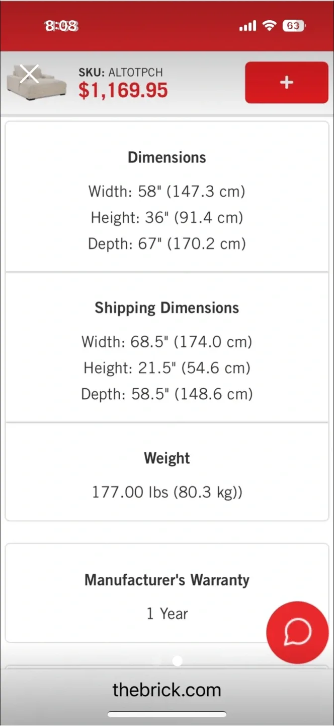 Alto 58" Ultra Plush Faux Fur Chaise Lounge - Taupe image indicator(5)