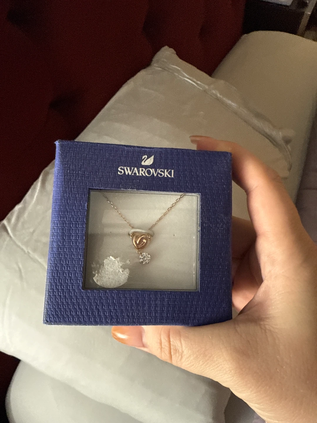 Swarovski Rose Gold Necklace