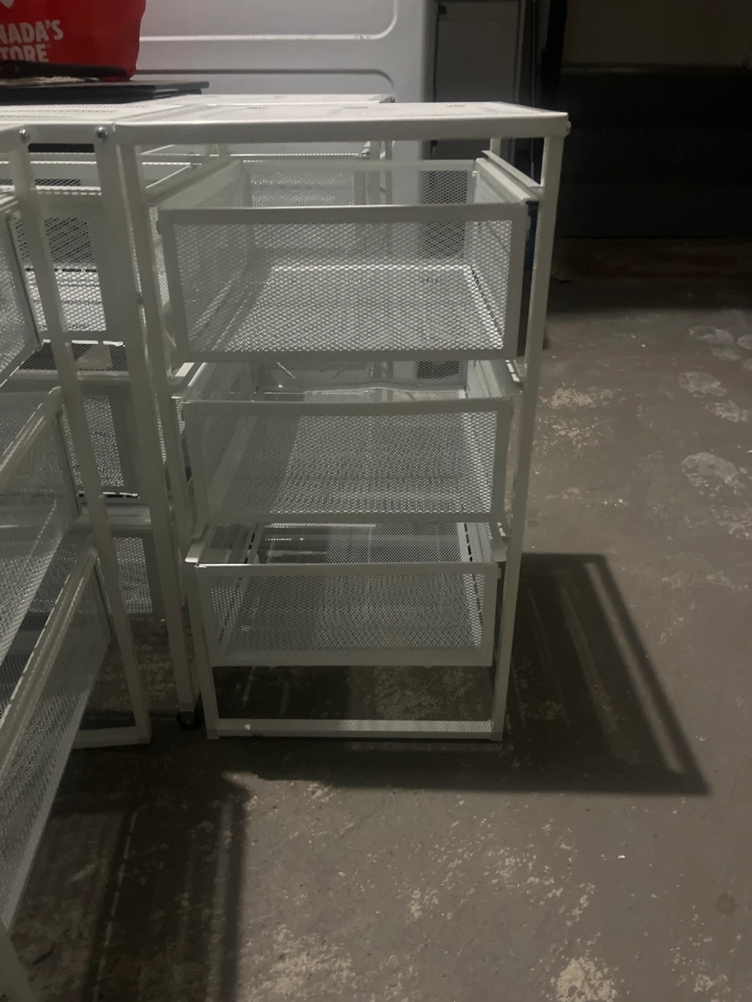 IKEA White Metal Storage Unit