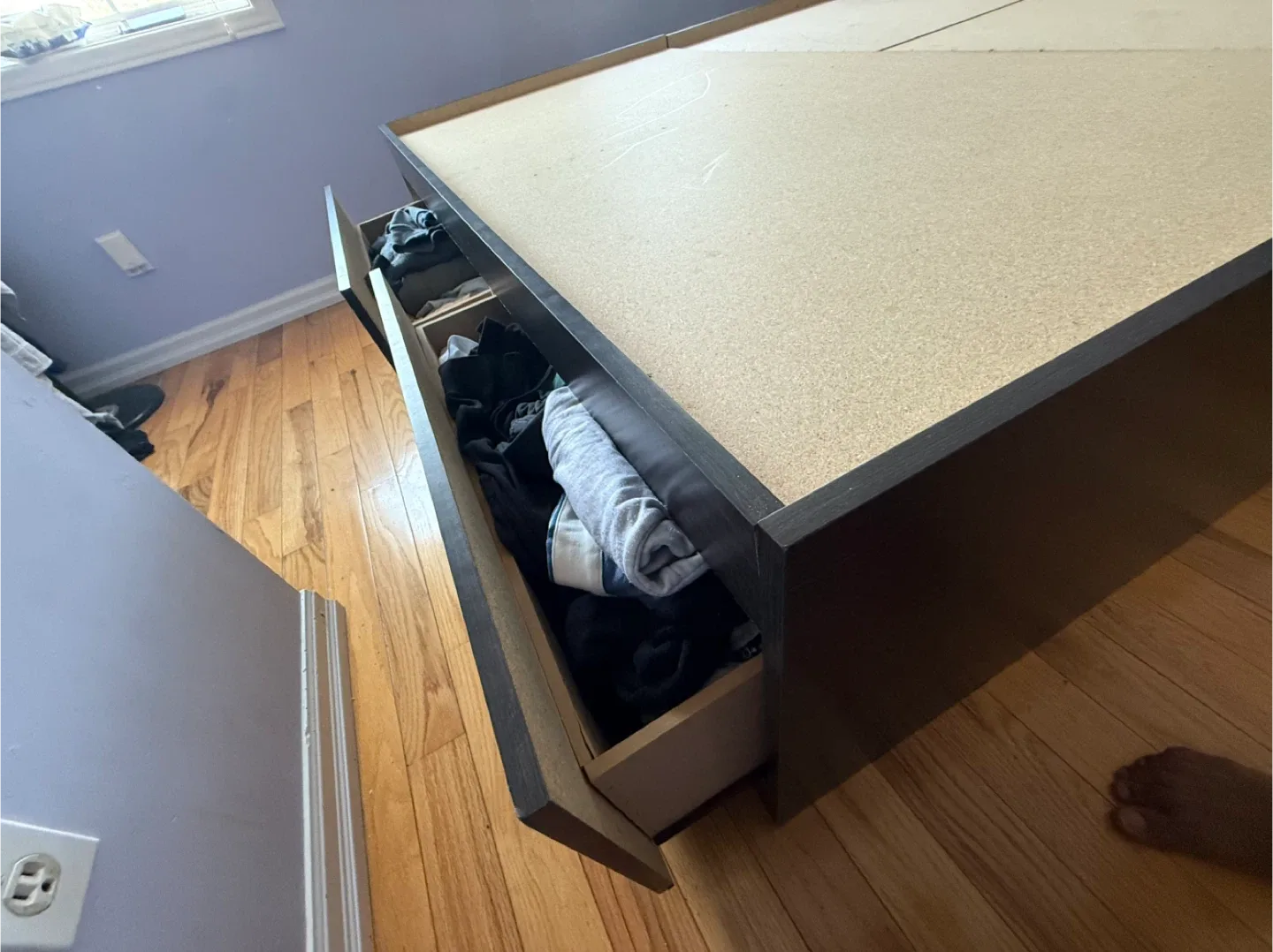 Bed Frame with Storage Drawers image indicator(2)