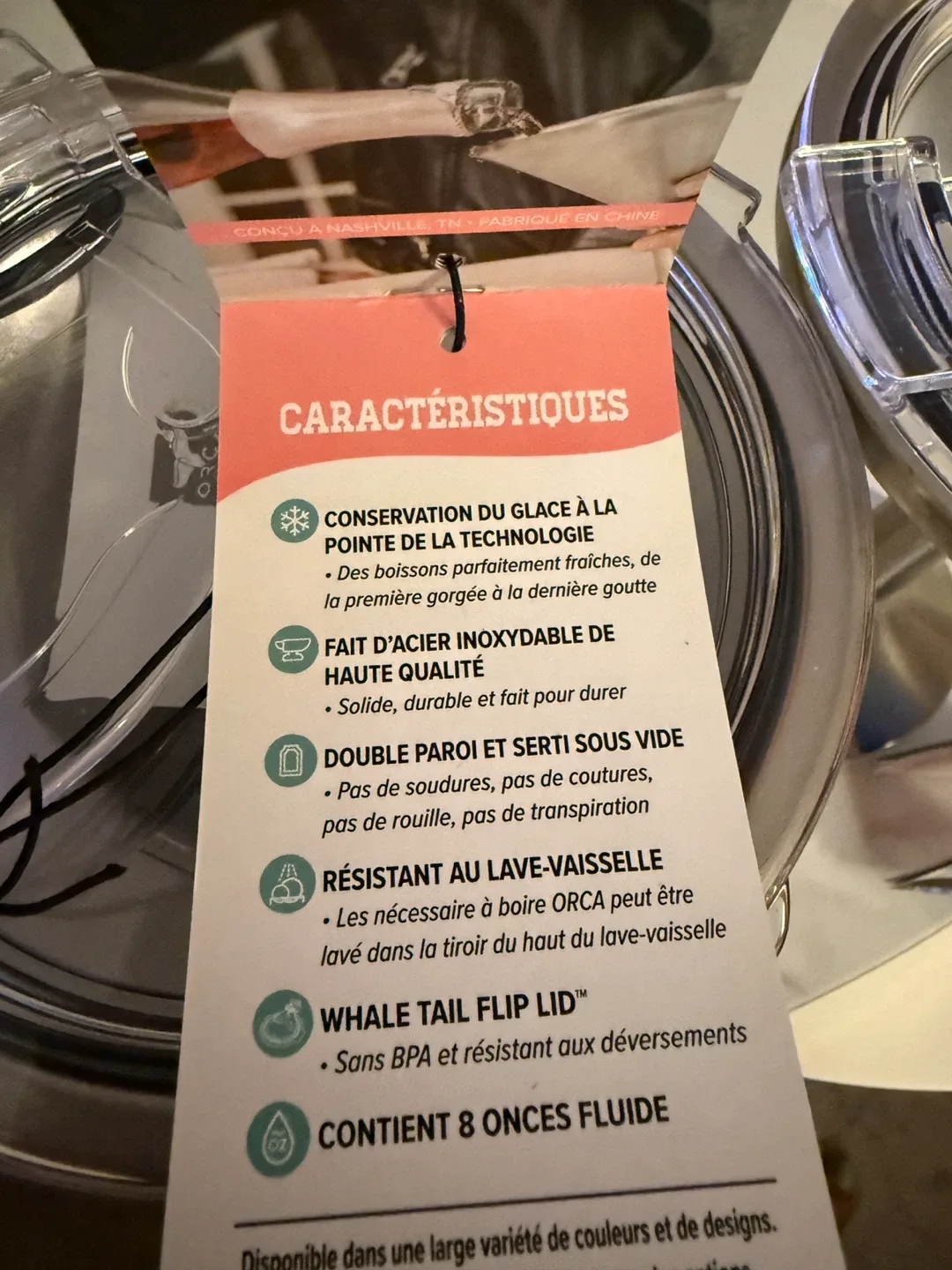 ORCA ChaserTini 8oz Stainless Steel Martini Glass image indicator(3)