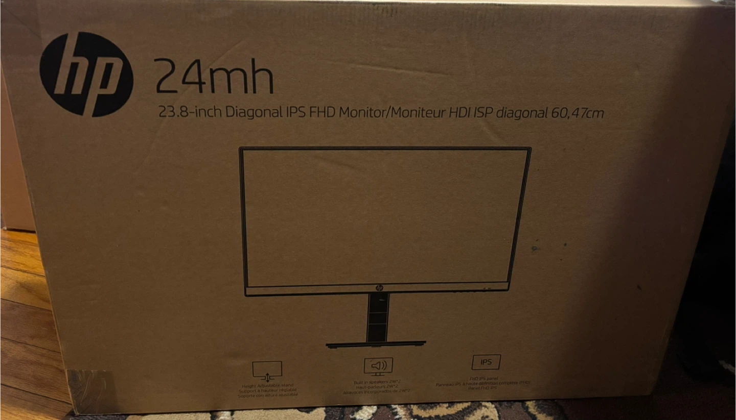 HP 24mh 23.8-inch FHD IPS Monitor - New in Box