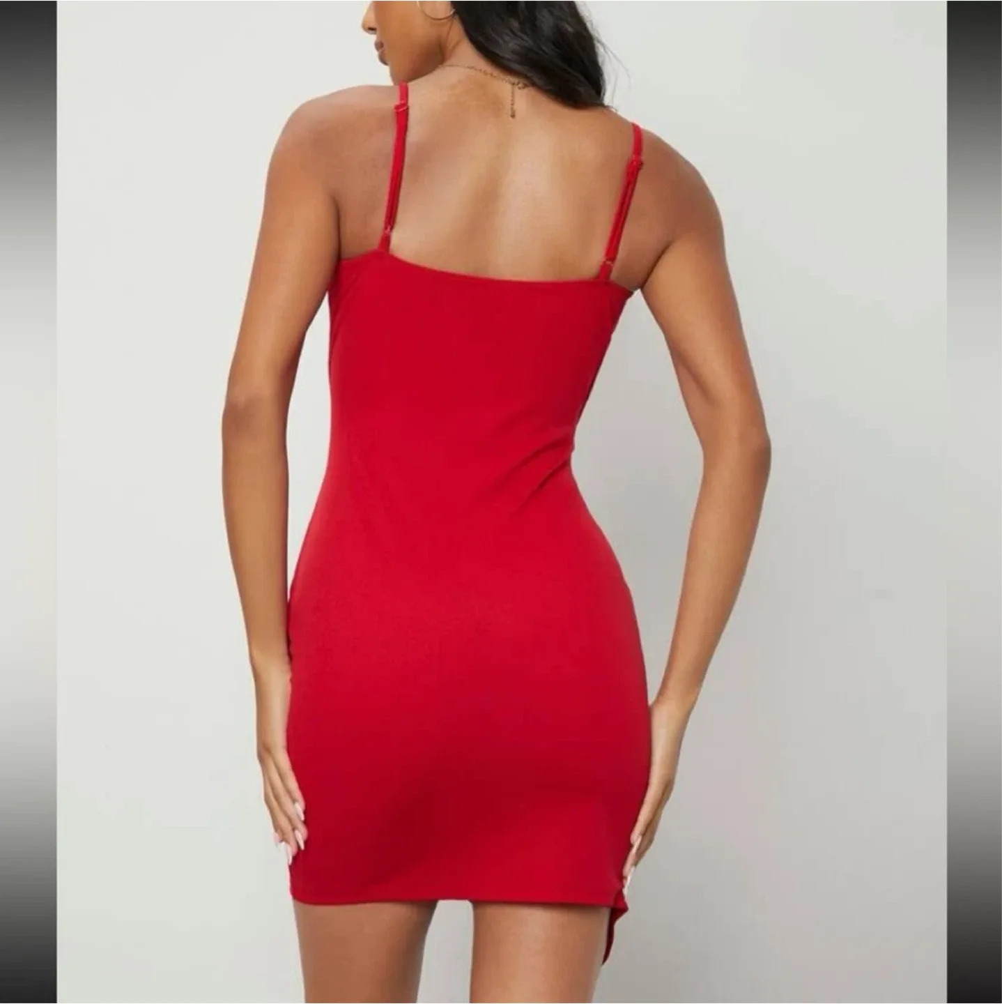 NEW red bodycon dress S image indicator(2)