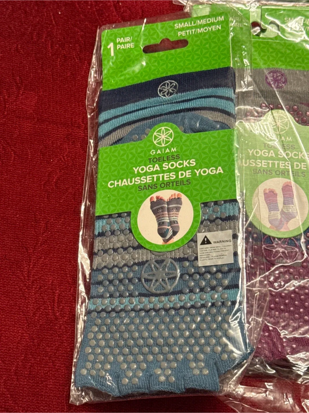 New Gaiam Yoga Socks, Small/Medium $25 for lot image indicator(3)