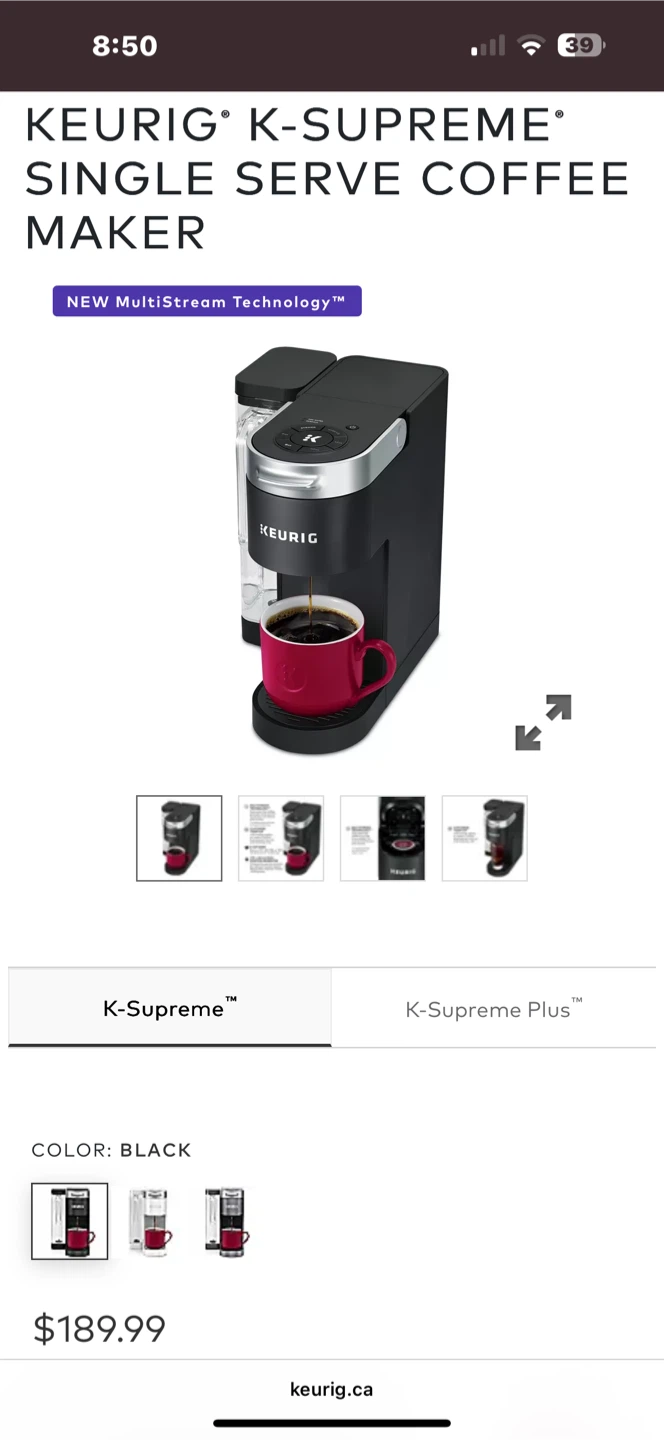 Keurig K-Supreme Single Serve Coffee Maker 🥕 - photo 2