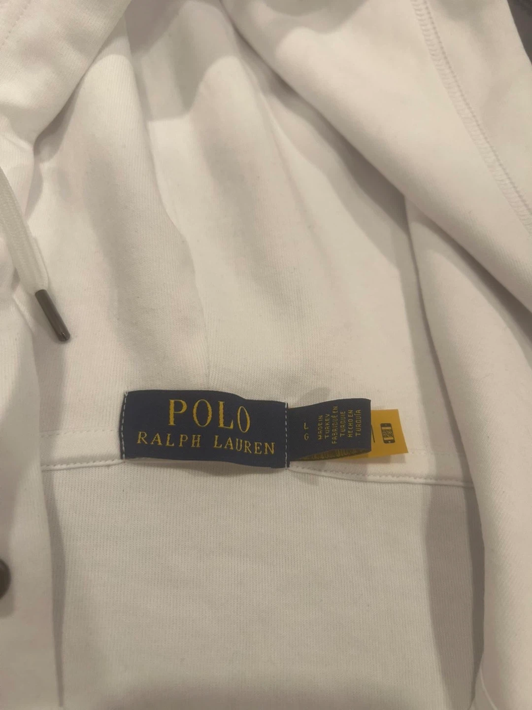 Polo Ralph Lauren White Hoodie - Size L - photo 2