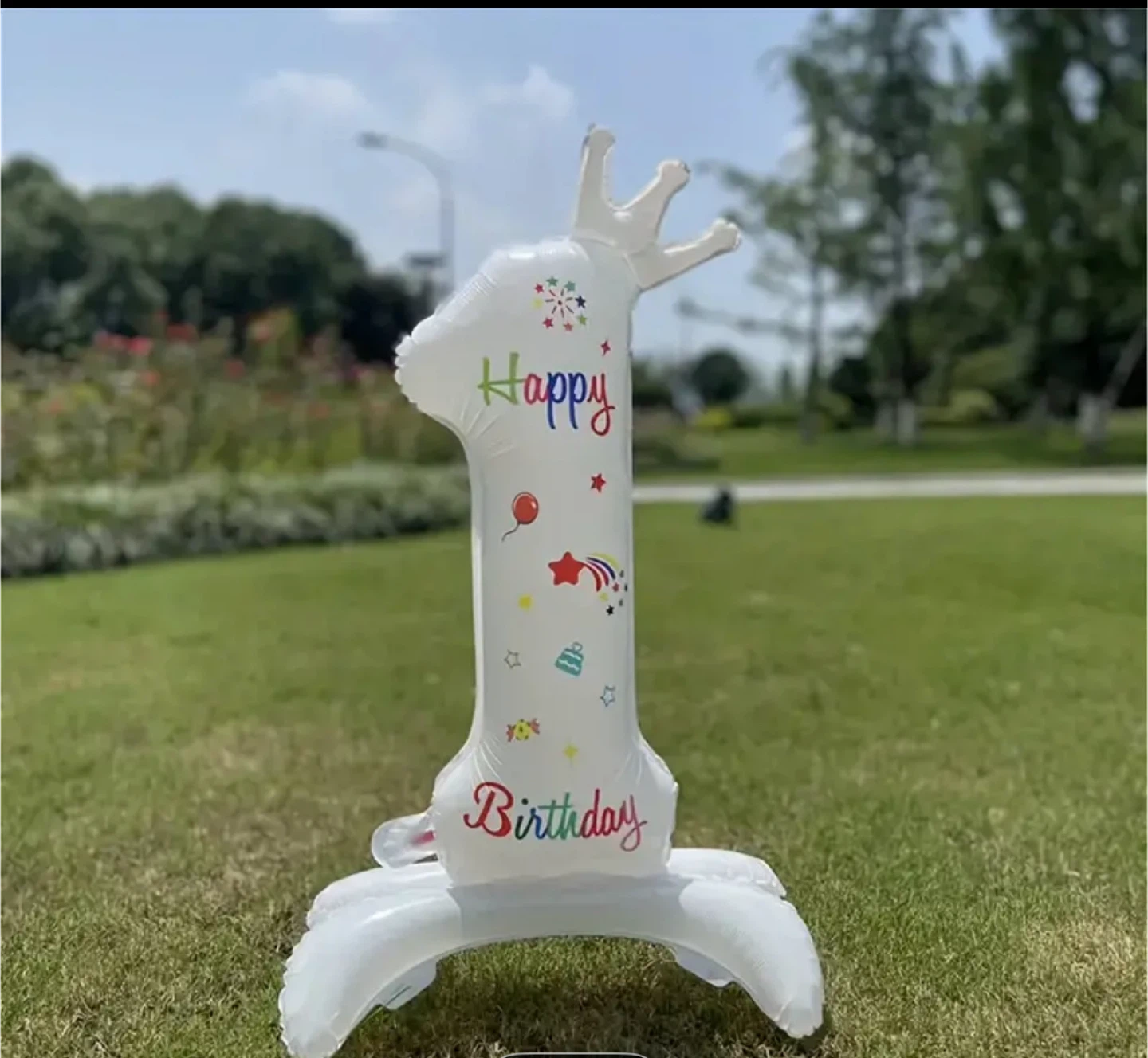 Happy Birthday Number 1 Balloon - photo 2